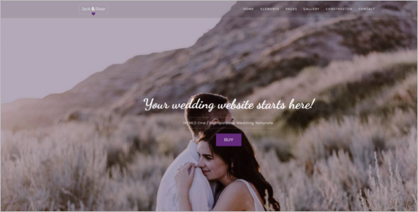 Multipage Wedding HTML5 Template
