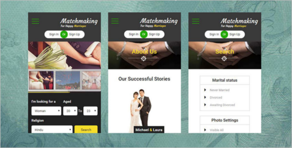 Muslim Matrimonial Website Template