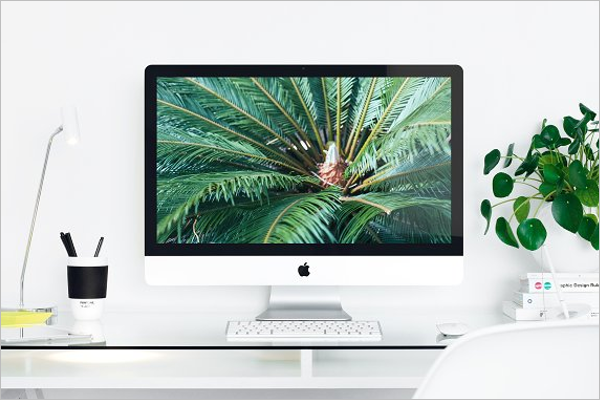 Office iMac Mockup Template