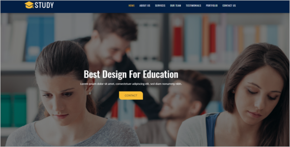 One Page Education HTML5 Template