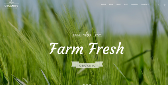 Organic Farm WordPress Theme