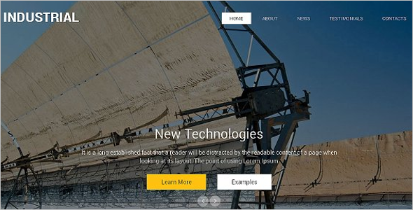 Parallax Industry HTML Template