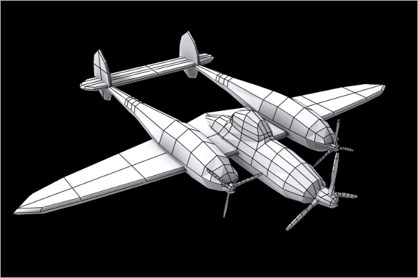 Plane Mesh 3D Design