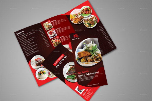 Restaurant CorelDraw Brochure Template