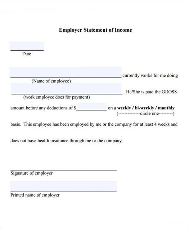 Self Employed Income Letter Template