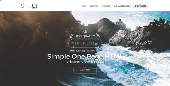 Vintage HTML5 Bootstrap Template