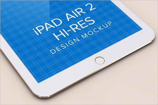 iPad Air Design Mockup