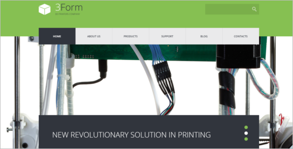 3D Printing Technology Website Template