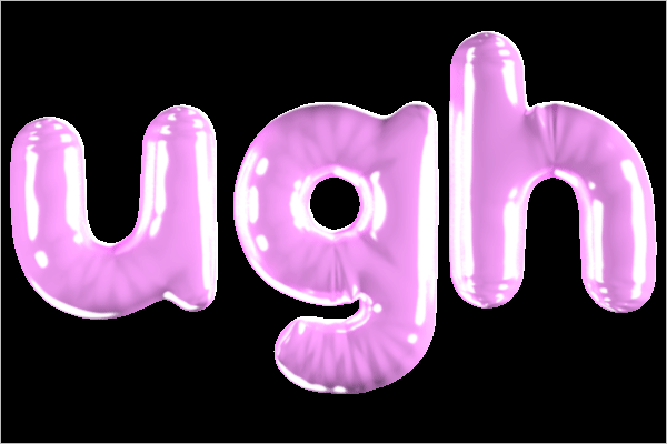 3D Tumblr Font Model