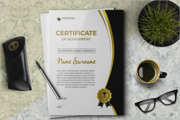 AchievementÂ Certificate Template