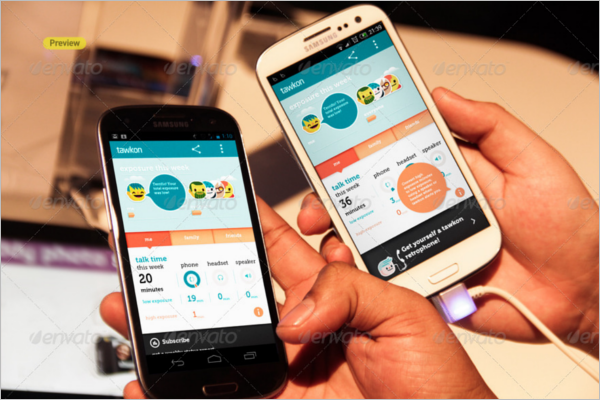 Android Mobile App Mockup Design