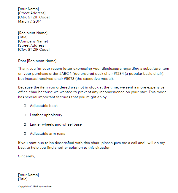 Apology Letter Format For Misbehavior
