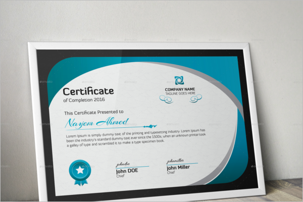Award WiningÂ Certificate Design