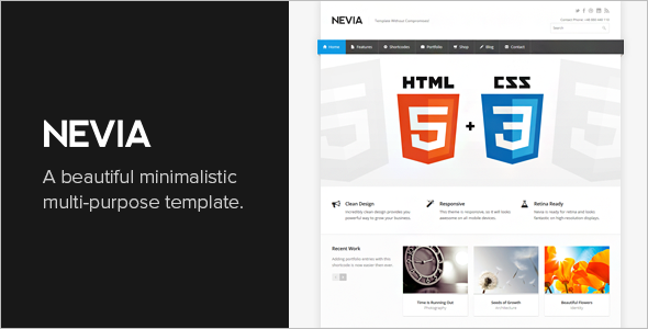 Awesome Responsive HTML5 Template