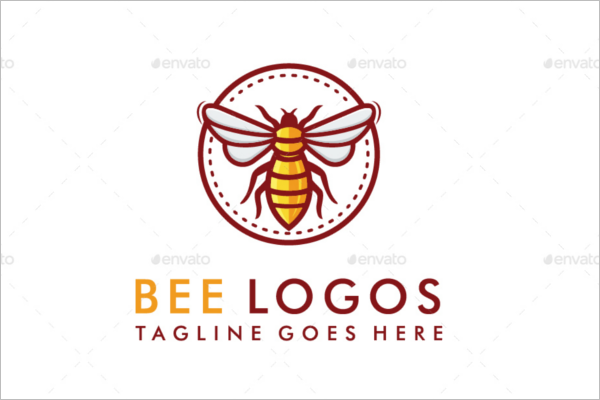 Bee Abstract Logo Design