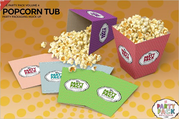 Best Popcorn Mockup Design