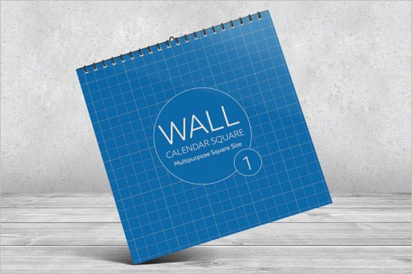 Best Wall Calendar Mockup Design