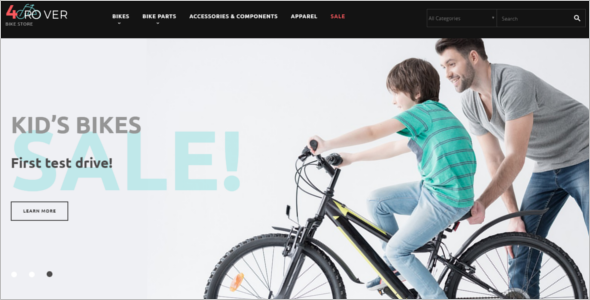 Bike Store PrestaShop Theme Design
