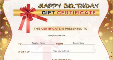 20+ Printable Birthday Certificate Templates