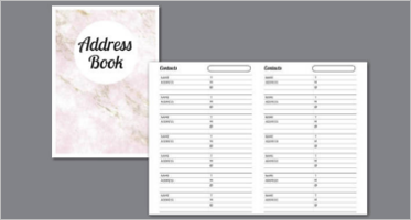 30+ Printable Address Book Templates