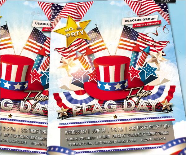 American Flag Flyer Template