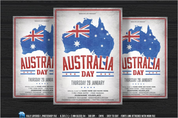 Australia Flag Flyer Design