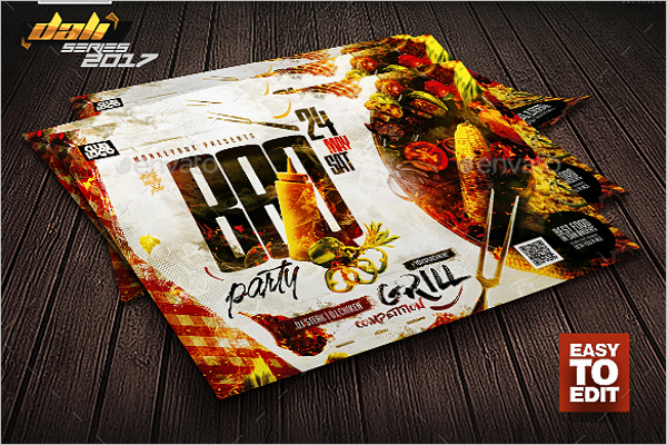 BBQ Flyer Template Publisher