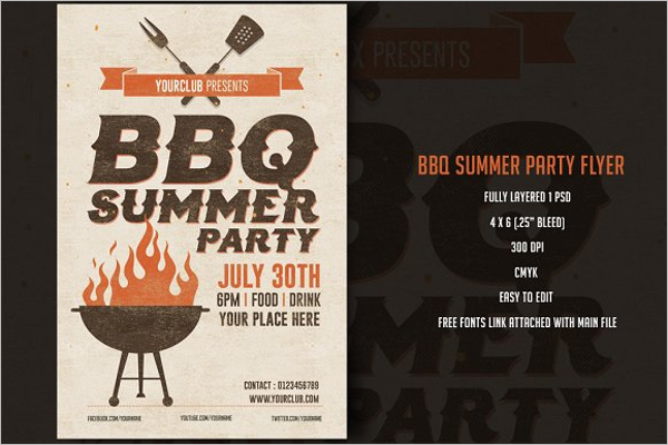 BBQ Flyer Template Word