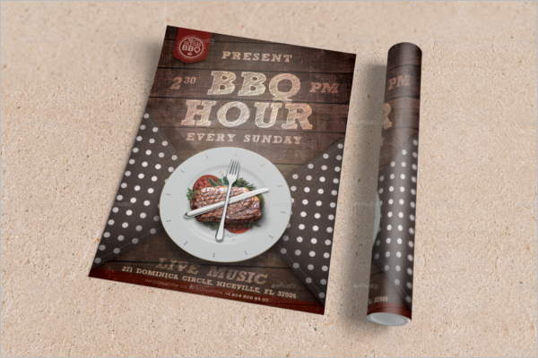 BBQ Hour Flyer Template