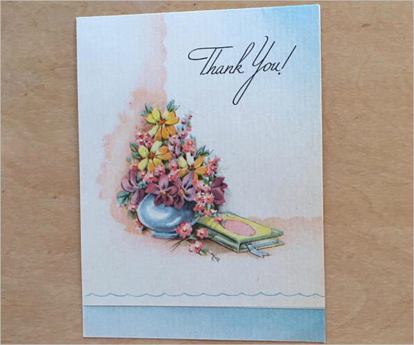 Baby Girl Thank You Card Template