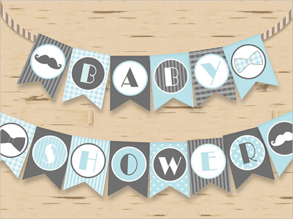 Baby Shower Banner Design Template