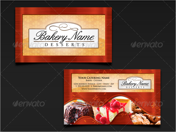 Baker's Catering Business Card Template