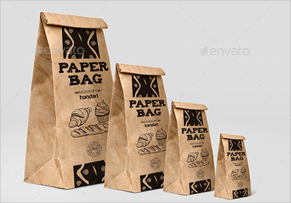 Bakery Paper Bag Mockup Design