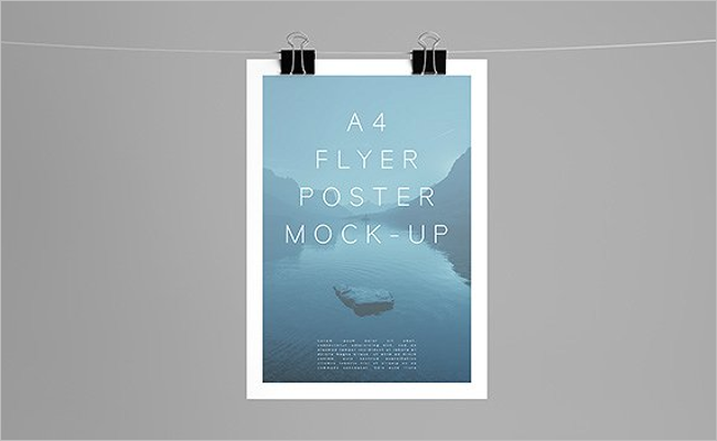 Best A4 Poster Mockup Design