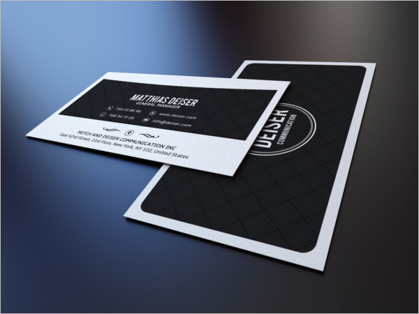 Black & White Business Card PhotoShop