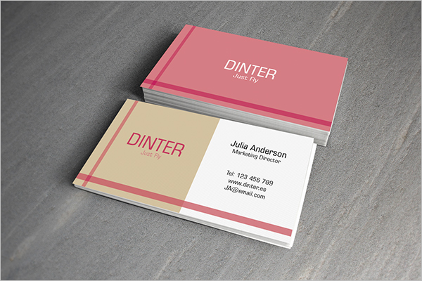 Business Card Design Example