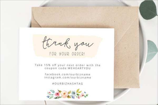 Business Thank You Card PDF Template
