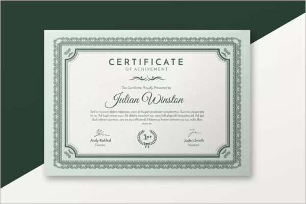 Business Word Certificate Template