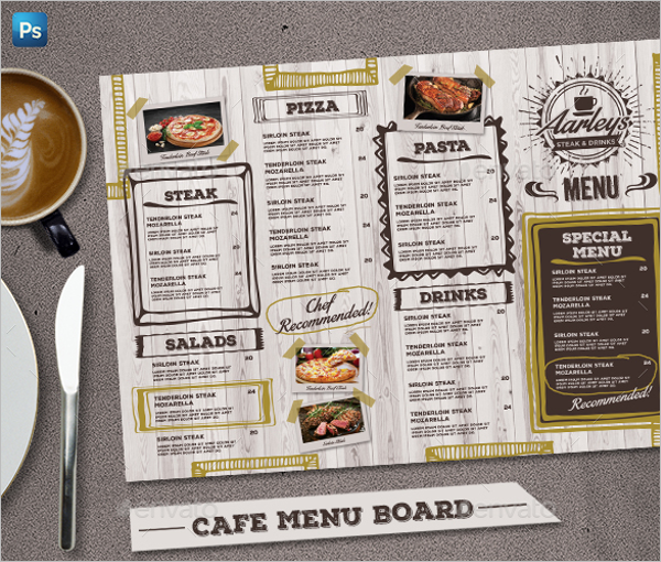 Cafe Menu Board Design