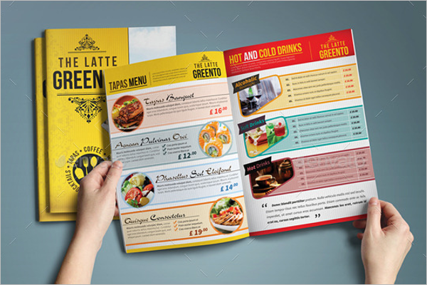 Cafe Menu Booklet Design