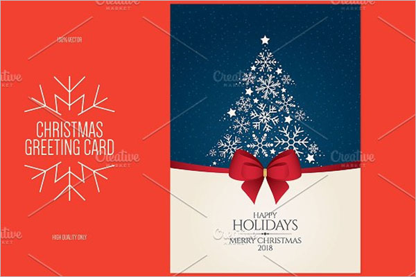 Christmas & New Year greeting card Brochure