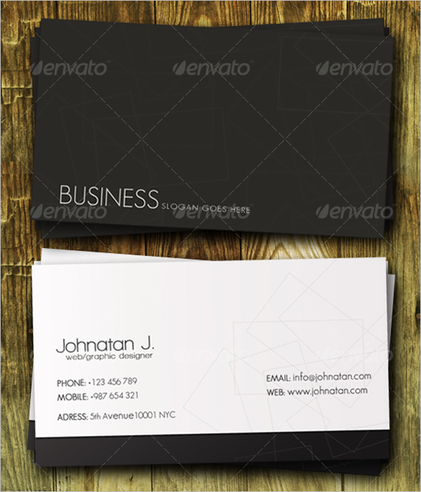 Classy Black & White Business Card Template