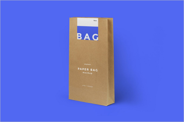 Clean Paper Bag Mockup Design