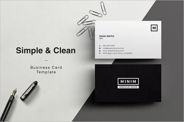 Clean Photoshop Business Card Design