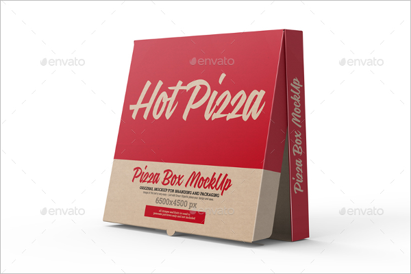 Clean Pizza Box Mockup