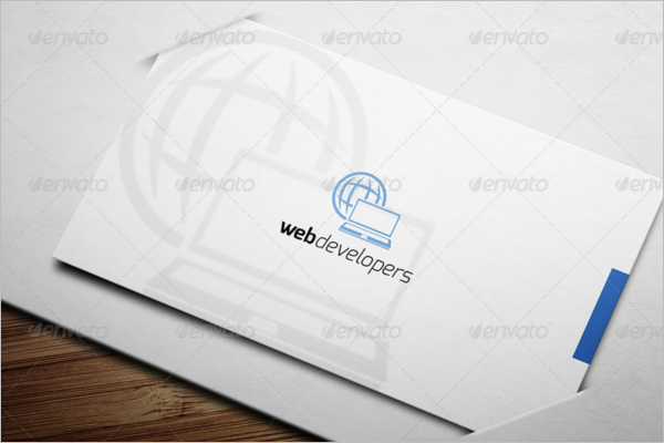 Clean Web Devoloper Business Card Template