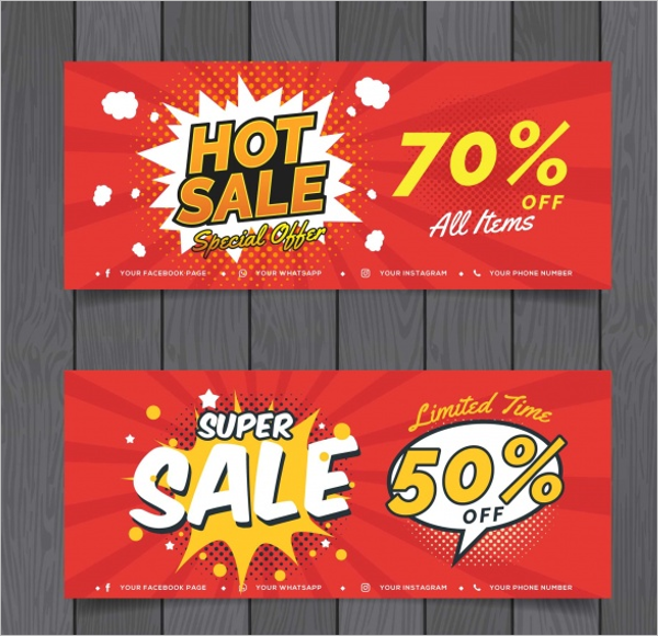 Comic Style Banner Template