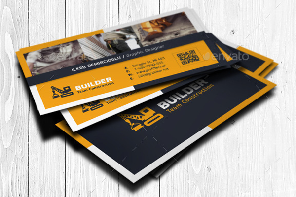 Construction Business Card Template