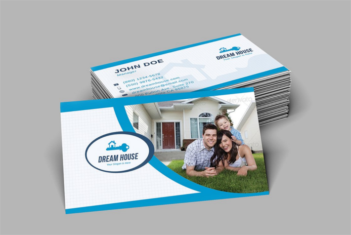 Construction Company Business Card Design Template