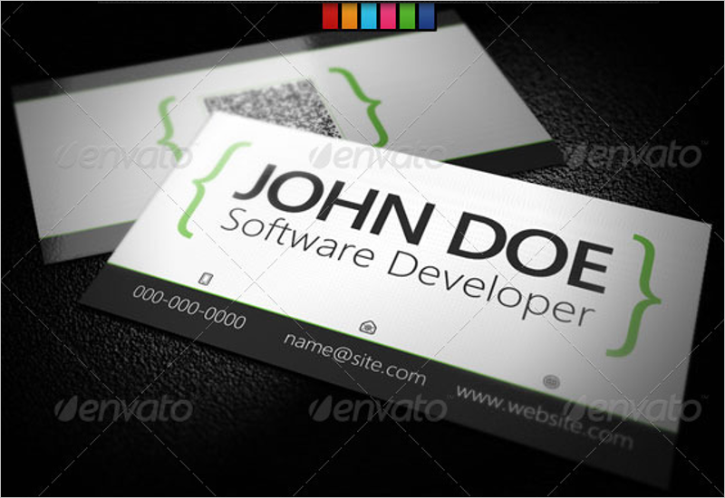 Corporate Developer Business Card Design